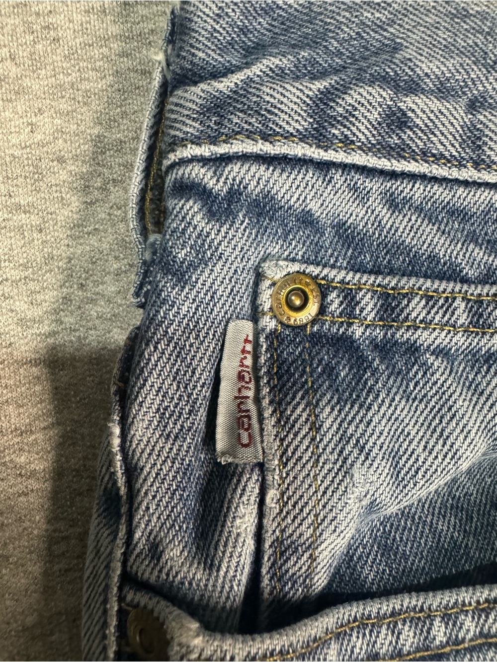 CARHARTT Relaxed Fit Denim Jeans 38X32 Rugged Flex Straight Leg 14806 - Picture 5 of 6